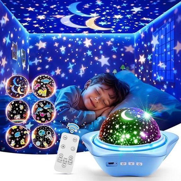 Kids Night Light Projector with Star Galaxy Ceiling Decor
