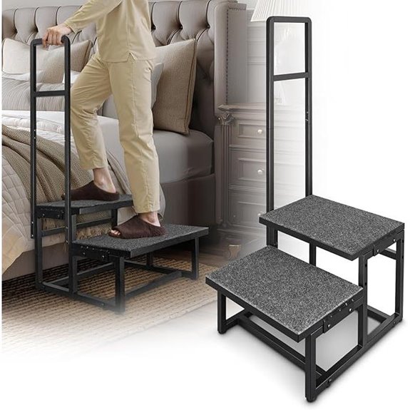 Heavy Duty 2-Step Stool with Handle Non-Slip