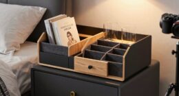 top bedside book glasses organizers