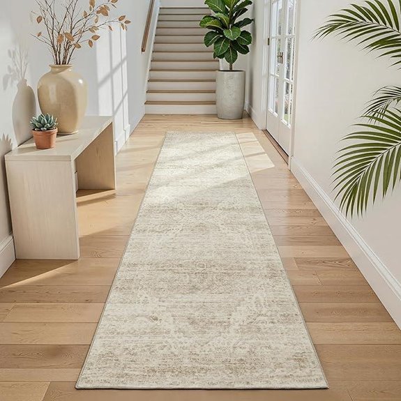 Washable 2x8 Hallway Runner Rug with Non-Slip Backing