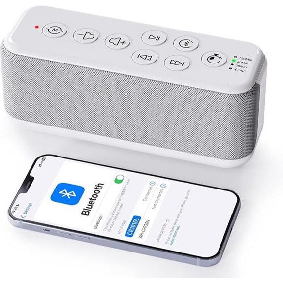 OnLyee White Noise Machine with Bluetooth 15 Sounds
