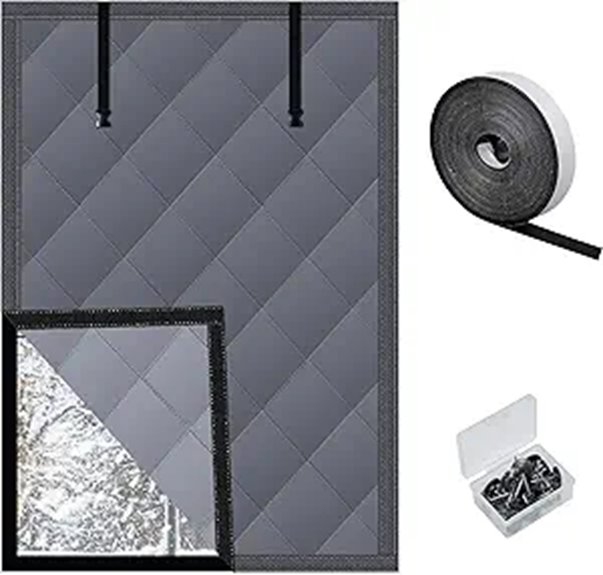 Insulated Window Cover for Winter 3-Layer Roll-Up