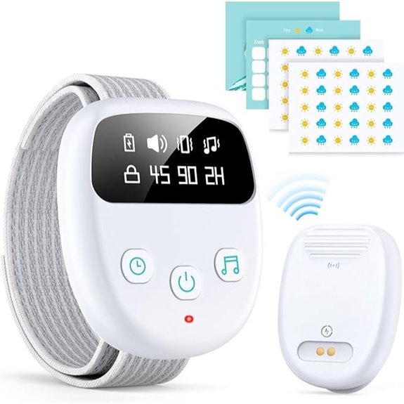 Wireless Bedwetting Alarm with Sensor and Timer