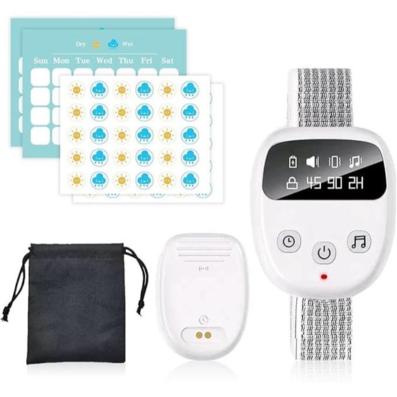 Wireless Bedwetting Alarm with Vibration and LCD Timer