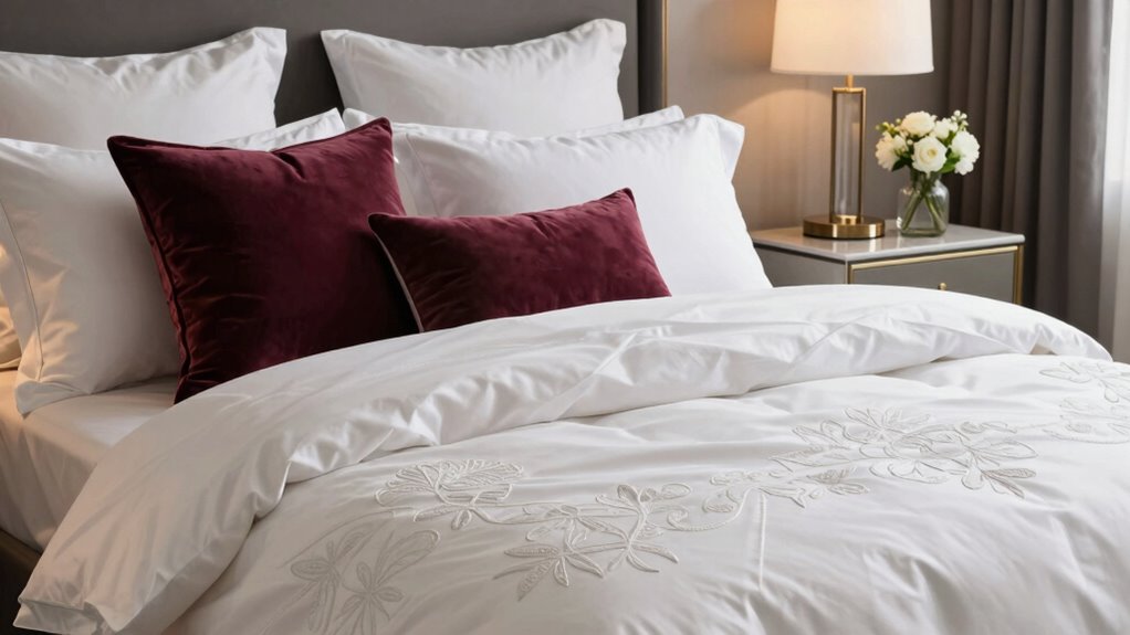 affordable luxury bedding accents