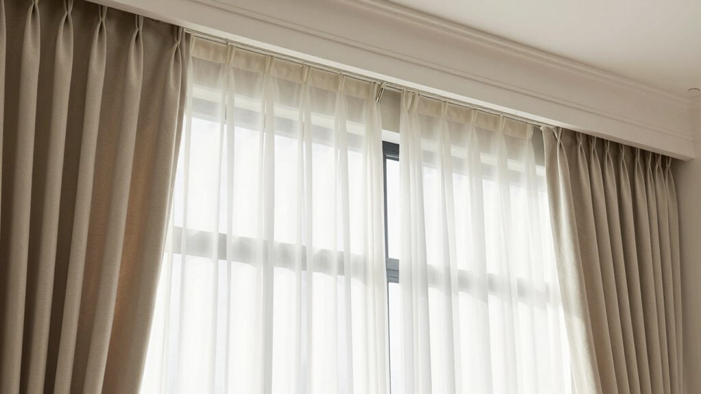 careful cohesive curtain installation