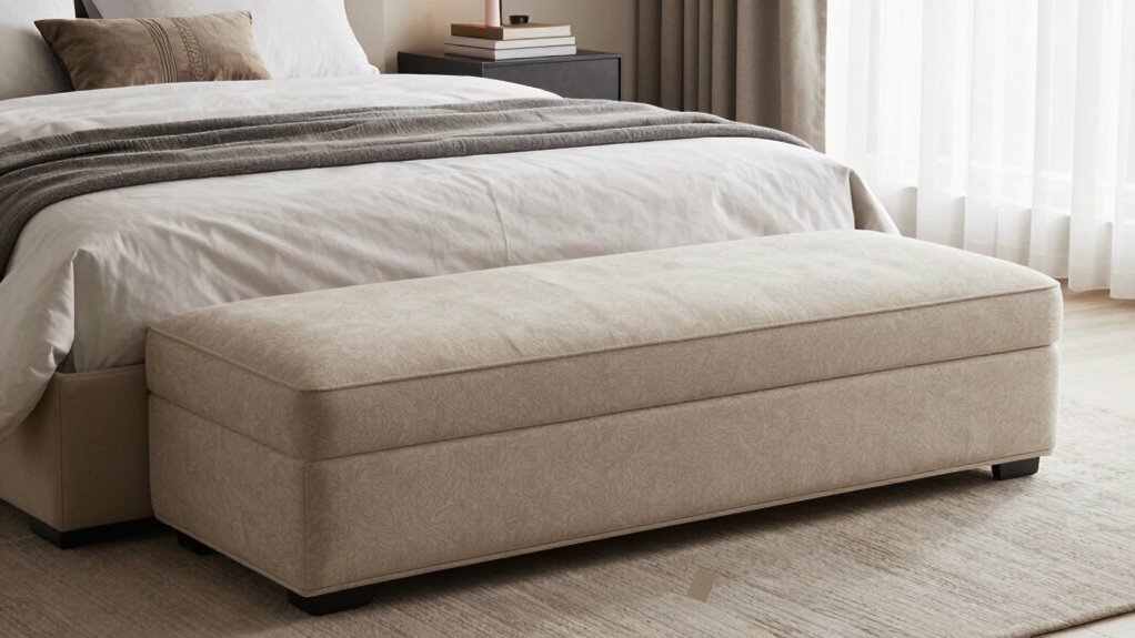 choose storage bench size thoughtfully