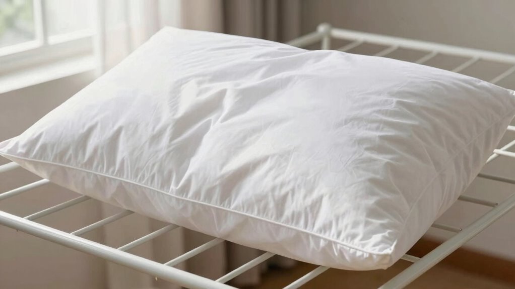 dry pillows thoroughly and evenly