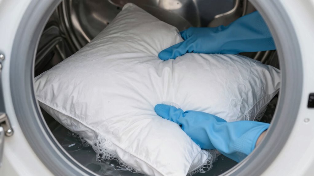 gentle pillow cleaning method