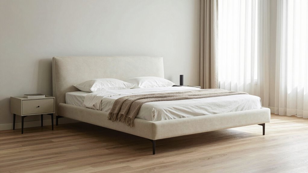 light colors and minimal decor