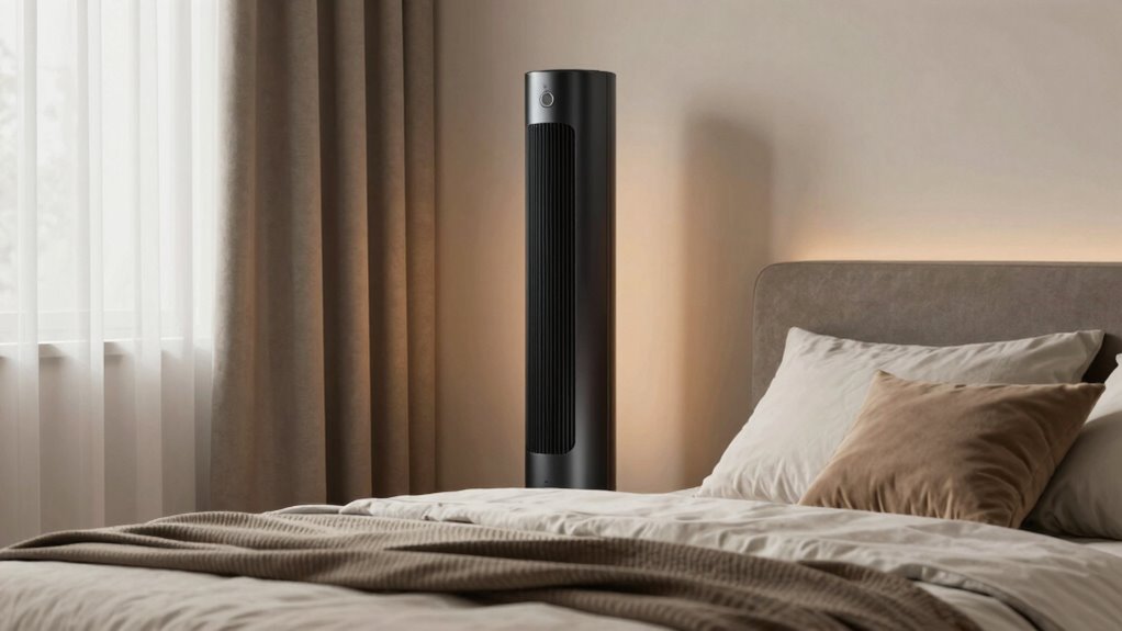 quiet bedroom tower fans