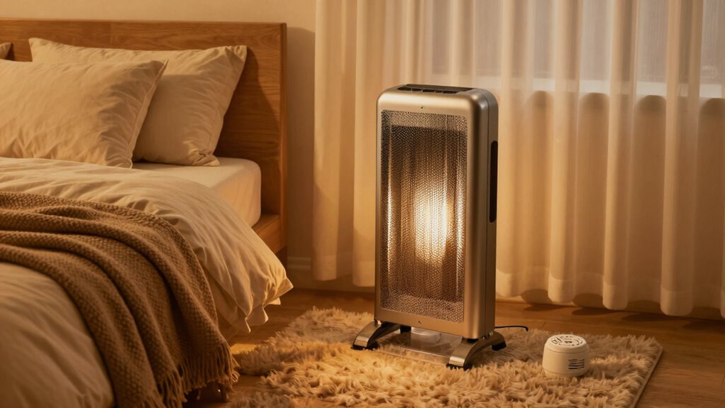 safe efficient bedroom heating