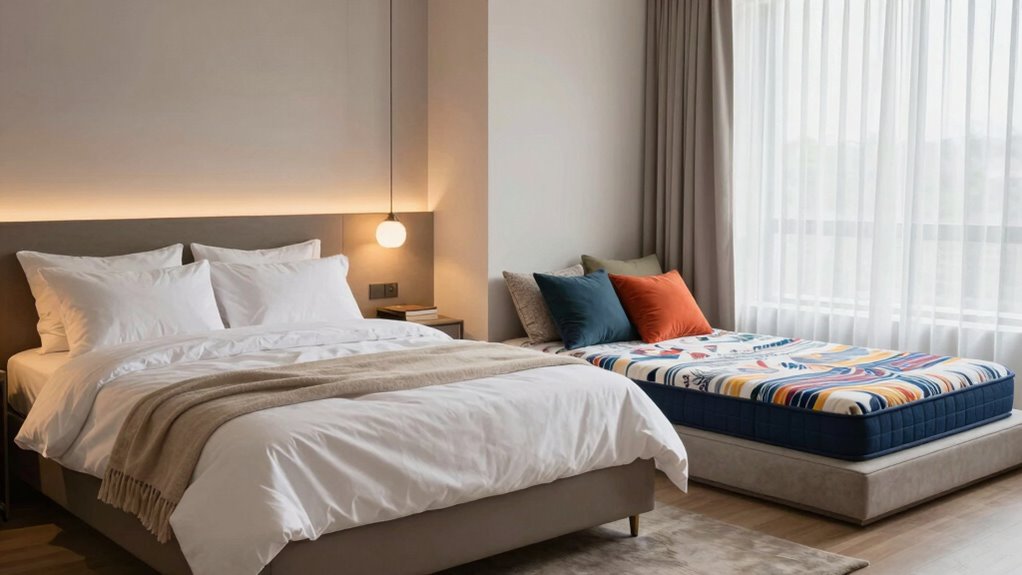 shared bedroom different sleep styles