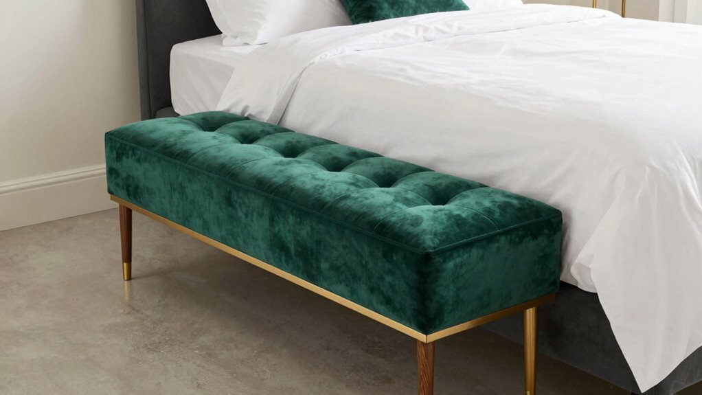 top bed end storage benches