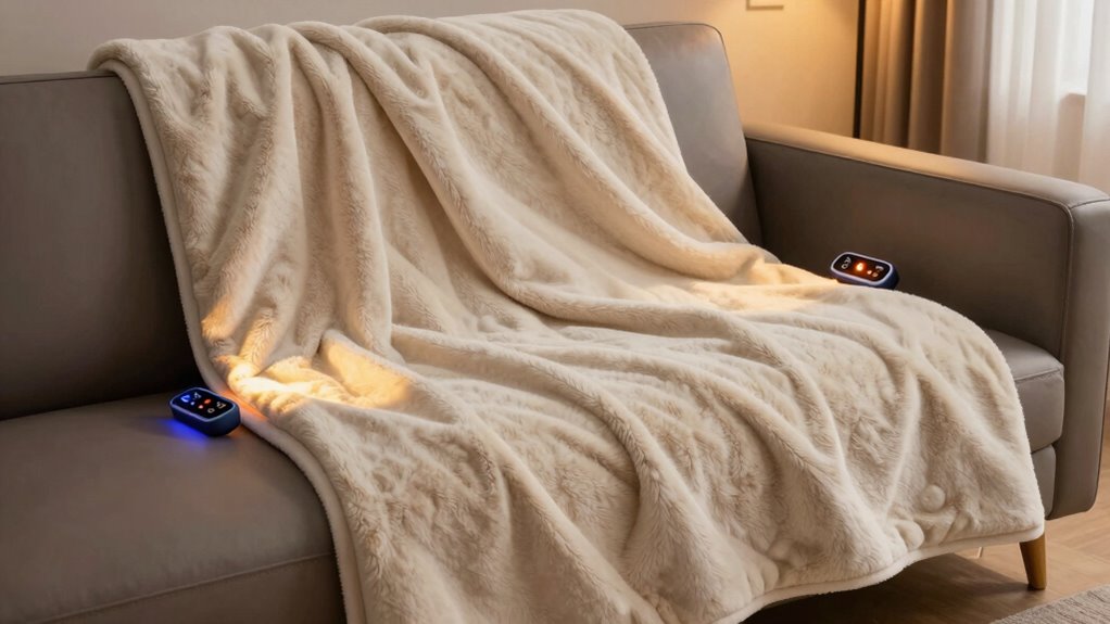 top dual control heated blankets