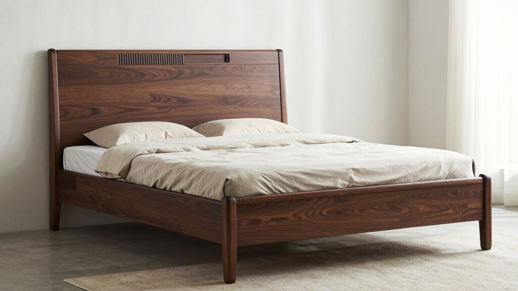 top king solid wood beds