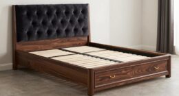 top king storage bed
