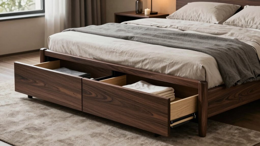top queen storage beds
