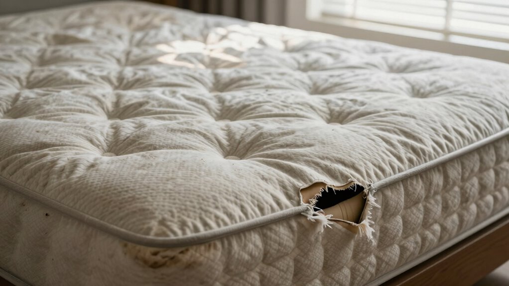 uncomfortable sleep due to mattress