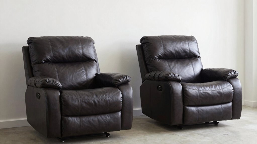 wall hugger space saving recliners